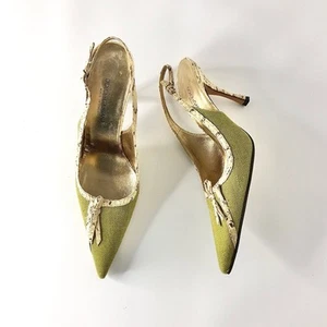 Dolce & Gabbana Retro Vintage Pumps Schleife Schlangenleder spitz zulaufend 36,5 - Bild 1 von 8