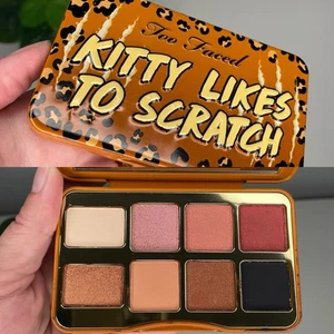 Too Faced Kitty Likes To Scratch Mini Eight Eyeshadow Palette Neutral Brown NEW - Picture 1 of 7