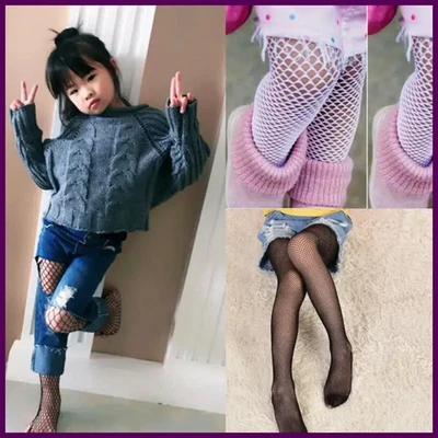 Medias pantimedias de malla de red de pesca para niños pequeños 2025 Baby Stuff Foto 1 de 4
