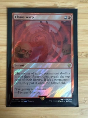 Magic the Gathering: Chaos Warp (Surge Foil) Commander: Final Fantasy Foil NM - Image 1 of 2