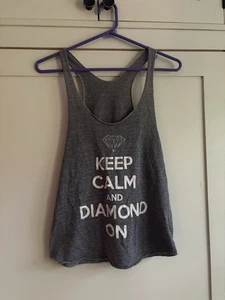 Keep Calm and Diamond On ADPI Sorority Tabk Top Size Small - Picture 1 of 2