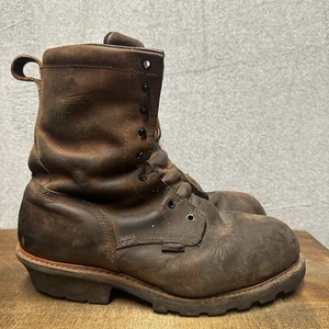 Herren RED WING Stiefel Stahlkappe Größe 13 2E ASTMF2413-11 Holzfäller Braun Leder - Bild 1 von 12