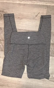 Lululemon Wunder Unterstrumpfhose Gr. 4 dickere Strumpfhose volle Länge grau meliert - Bild 1 von 5