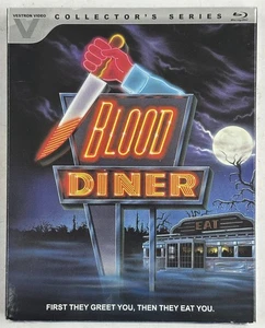 Blood Diner Vestron Video Collector's Bluray w/ SLIPCOVER Sealed - Imagen 1 de 4