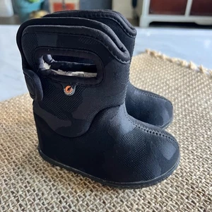 Bogs Baby Winter Boots Waterproof Insulated Black Size 5 - Picture 1 of 9