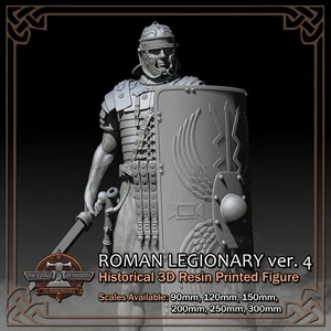 Roman Empire Legionary 4 - Scale 1/18 to 1/6 - 3D Resin Printed Figure Model Kit - Picture 1 of 16