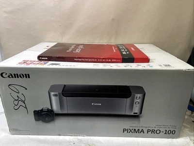 Brand New Sealed Canon PIXMA PRO-100 Inkjet Photo Printer W Paper! - Image 1 of 4