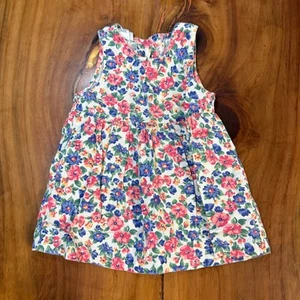 Vintage Y2K Oshkosh 90er Mädchen Kleid 3T Baumwolle Blumen B'gosh SELTEN USA Y2 - Bild 1 von 6