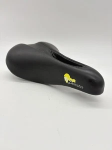 Vintage 90s Terry Liberator Comfort Road Bike Saddle Black made in Italy Selle - Picture 1 of 5