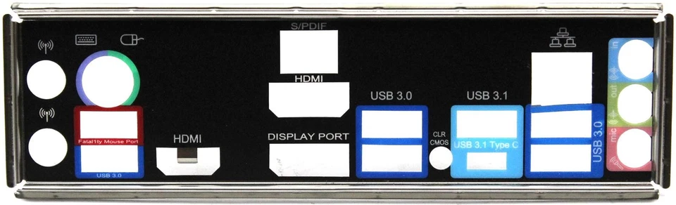 ASRock Fatal1ty Z170 Gaming-ITX/ac - Blende - Slotblech - IO Shield   #331029 - Bild 1 von 1