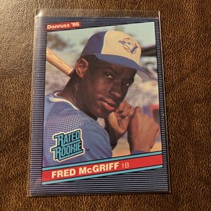 1986 Donruss Rated Rookie #28 Fred McGriff Rookie RC