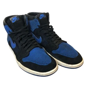 Nike Air Jordan 1 Trainers Mens UK 10 Blue Retro High OG Flyknit 2017 - Picture 1 of 12