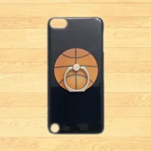 Cover For Various Phones 3D Basketball Finger Ring Holder Black Back Hard Case - Picture 1 of 2