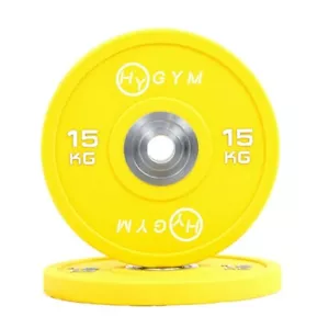 15 Kg Olympic Bumper Plates (sold in pairs) | HyGYM - Picture 1 of 1