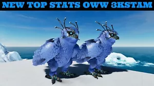 ARK Survival Ascended PvE PC/XBOX/PS5 NEW Top Stats Snow Owl 3.2k Stamina Solid - Picture 1 of 9