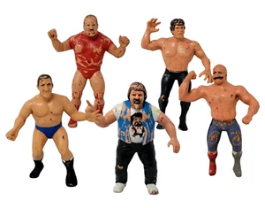 Lotto 5 figurine WWF LJN Titan Sports Wrestling vintage anni 80, usate in discrete condizioni. - Foto 1 di 24