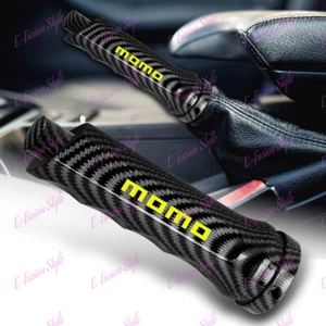 Cubierta de ajuste universal para mango de freno de mano de fibra de carbono y aluminio Momo - Imagen 1 de 4