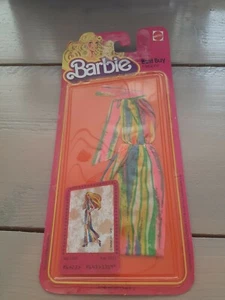 Vintage Barbie 1979 Best Buy #1359 Pink Yellow Green Striped Halter Dress NIP!!! - Picture 1 of 5