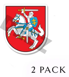 Lithuania  Coat of Arms Vinyl Stickers - In/Outdoor Lithuanian Crest Emblem Flag - Bild 1 von 2