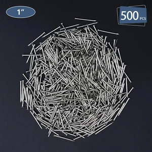 500 Pcs Hardware Nails 1 Inch Nickel Plated Hanging Wall Small Nail Picture 1" - Picture 1 of 8