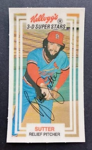 1983 Kellogg's 3-D Super Stars #37 Bruce Sutter (Cardinals) HOF!   KEINE RISSE! - Bild 1 von 2