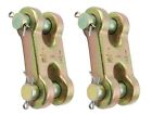 (2 Pack) 1/2" G70 Chain Double Clevis Mid Link Truck Trailer Tie Down Links T...