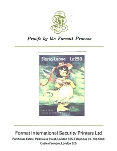 Sierra Leone 1995 Paintings Walt Disney Thomas Lawrence UK England Proof MNH - Picture 1 of 2