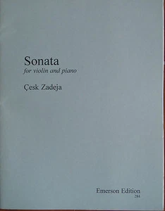 Sonata Violin Piano Sheet Music Book Advanced Solo Emerson Cesk Zadeja__ - Picture 1 of 1