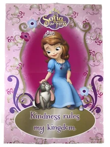 Sofia The First & Clover Kindness Rules My Kingdom Disney Poster 14.5" x 20.5" - Picture 1 of 1