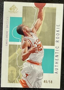 2002-03 SP Game Used Authentic Rookie #143 Chris Owens ‘46/50’ ‘GOLD’ - Picture 1 of 2
