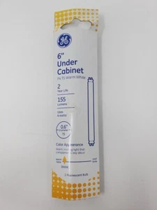 GE 6" Under Cabinet Fluorescent Bulb T5 Warm White 155 Lumens 4W .6D (5 PACK) - Picture 1 of 1