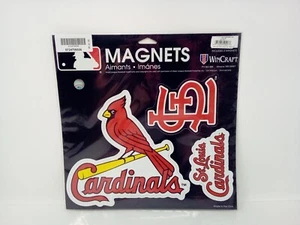 St Louis Cardinals 3 Piece Magnet Set - Picture 1 of 5