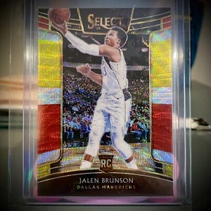 2018-19 Select Jalen Brunson RC Rookie Tri Color #8 Concourse Red Gold Yellow SP - Picture 1 of 1