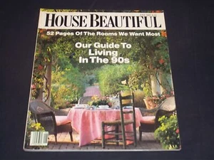 1989 JUNE HOUSE BEAUTIFUL MAGAZINE - 1990S LIVING GUIDE - FRONT COVER - L 2913 - Picture 1 of 2