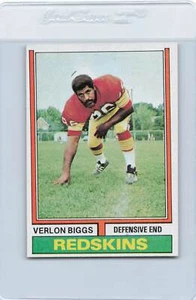 1974 Topps #208 Verlon Biggs Redskins NM *141 - Picture 1 of 1