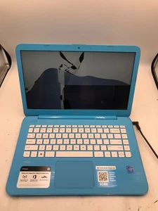 HP Stream 14-ax010nr Intel Celeron 14" Laptop BLUE - BAD DISPLAY/PARTS ONLY- MZ - Picture 1 of 6