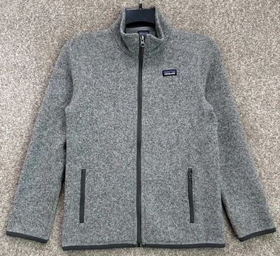 Patagonia Better Suéter Chaqueta Polar Niños Grande 12 Gris Cremallera Completa Senderismo 65731 Foto 1 de 4