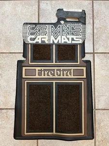 NOS Plasticolor FIREBIRD Car Floor Mats Vintage Brown Dead Stock Front Brown - Picture 1 of 5
