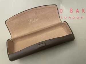LUNOR LEATHER EYE GLASSES HARD CASE AUTHENTIC - Picture 1 of 5