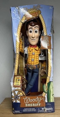 "Figura de acción interactiva parlante Toy Story Woody de 15"" de los parques de Disney *CAJA DAÑADA*" Foto 1 de 4