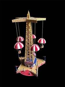 Mr. Christmas 90th Anniversary World's Fair Parachute Ride Gold Label Musik Vintage - Bild 1 von 9