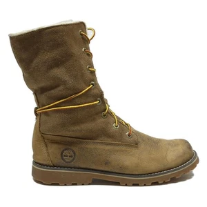 TIMBERLAND Mädchen Schnürstiefel braun Leder UK 4 warm gefüttert Outdoor - Bild 1 von 6