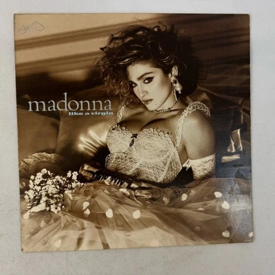 MADONNA like a virgin SIRE 1-25157 classic 80s upside-down back cover Fast Ship - Image 1 of 4