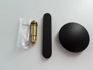 D12 -SOLO PLACA, CON 2 TORNILLOS DE FIJACIÓN (4,25"X 0,75")- ACABADO NEGRO - Imagen 1 de 2
