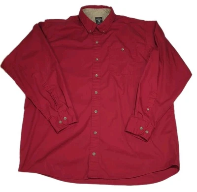 Red Head Men’s XLT Red Long Sleeve Button Up Shirt  Excellent Condition  - Image 1 of 4