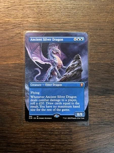 MTG Ancient Silver Dragon [Borderless NON-FOIL] - [NM] CLB Mythic - Bild 1 von 1