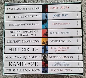 The Military Classics Collection 9 Books Of Box Set Kamikaze Last Days of Reich - Imagen 1 de 7