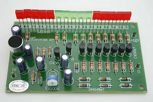 VU Meter 15 LED Wireless Sound Level Detector MIC [ Assembled kit ] - Picture 1 of 1