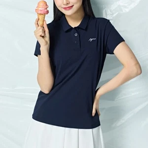 PGNC 25S/S Damen Badminton Polo T-Shirts Sportbekleidung Freizeit Oberteil Tee Navy EST-433 - Bild 1 von 5