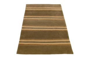 5'0" x 8'0" ft. Tibatian 50/knots Design Vegetable Dye Handmade Wool Rug - Picture 1 of 7